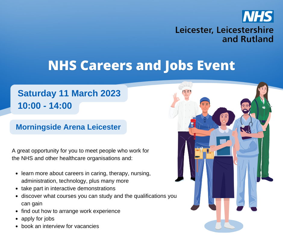 NHS Careers And Jobs Event Leicestershire Partnership NHS Trust