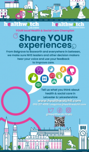 Poster for Healthwatch survey
