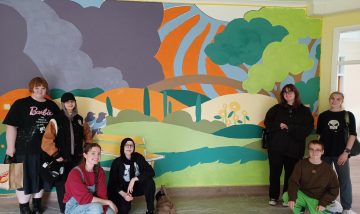 Leicester College artists brighten mental health centre