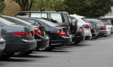 cars parked in a car park