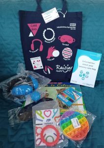 Sensory bag and contents 